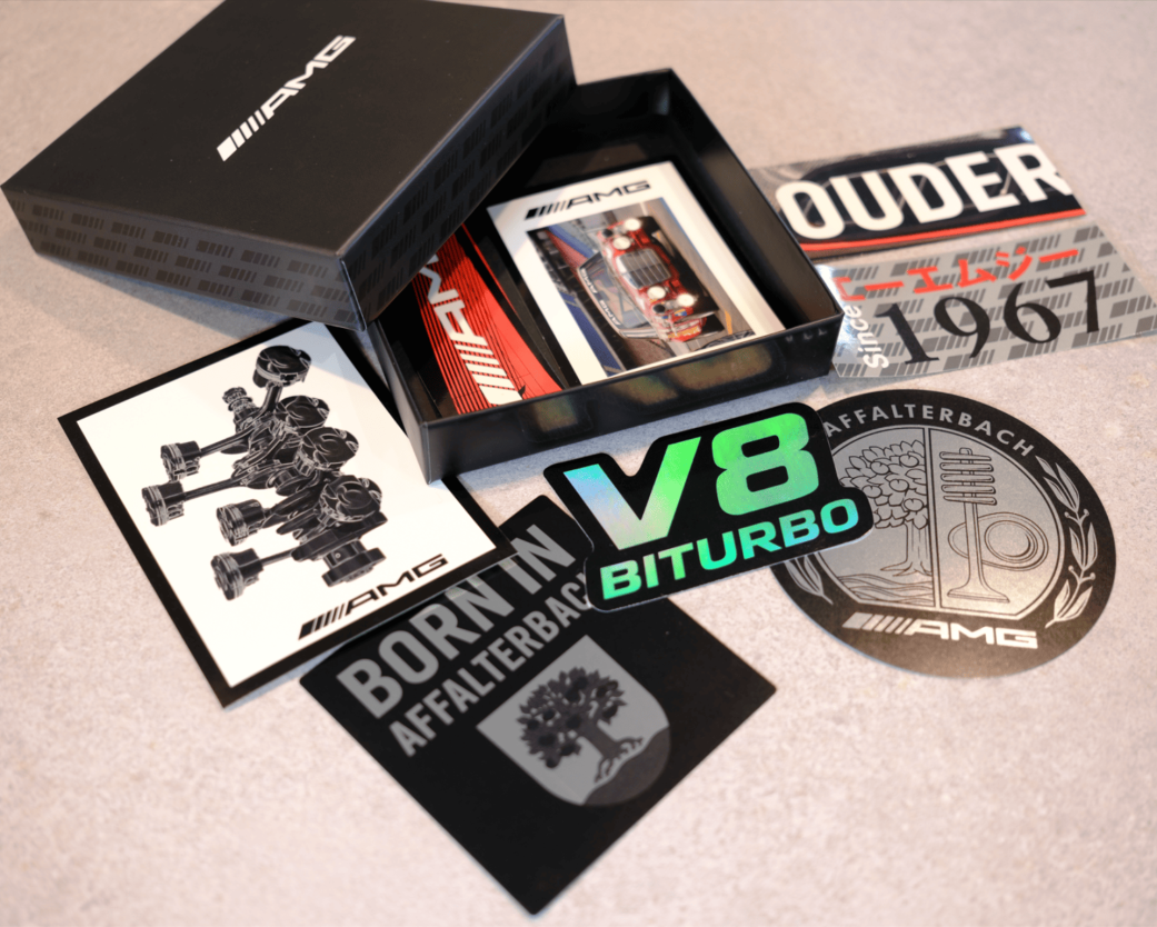 ステッカーギフトボックス：Mercedes-AMG Icons in Motion