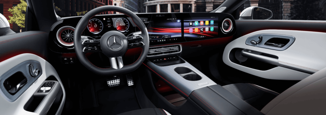 「CLA with EQ Technology」、「CLA Shooting Brake with EQ Technology」